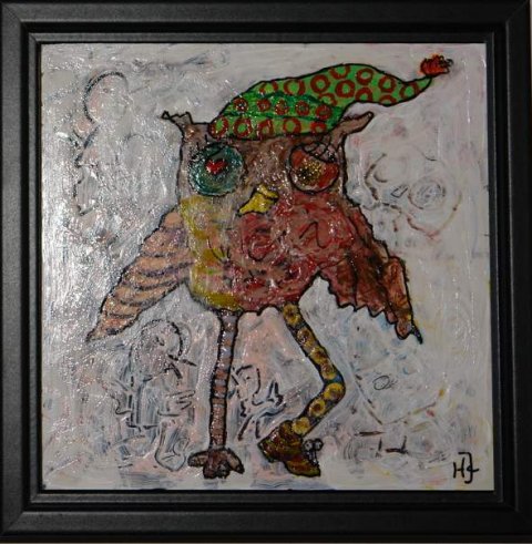 Klods 344 i sort ramme str. 19x19