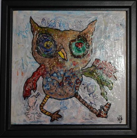 Klods 343 i sort ramme  str. 19x19