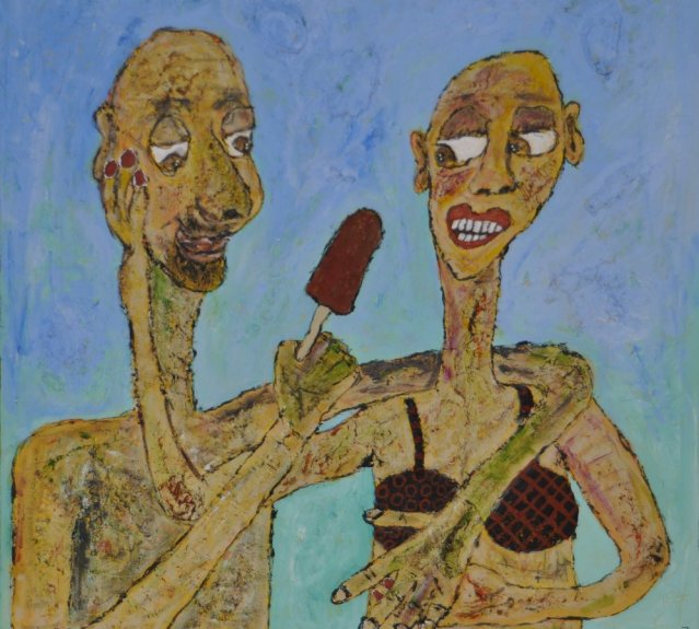 Pind-is. Galleri-HJ maleri str. 60x60